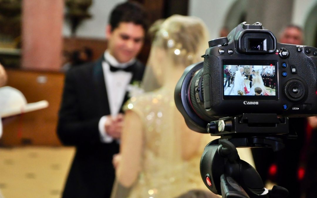 cameras recording wedding vows