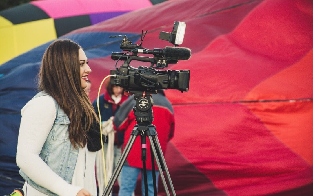 woman with a camera