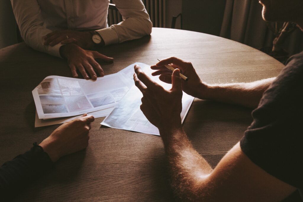 holding meeting