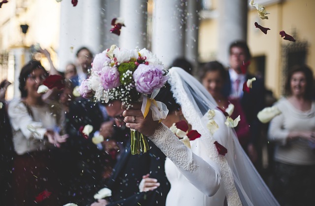 pink wedding bouquet