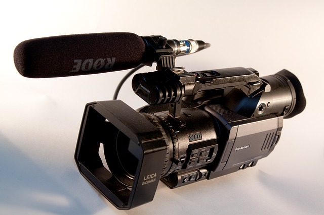 Panasonic leica with rode microphone
