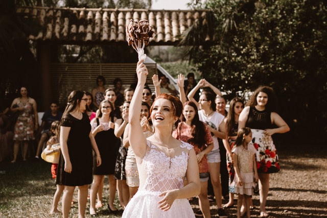 bride and bouquet