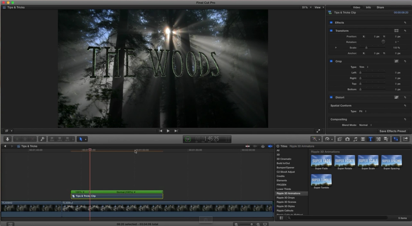 Adobe Premiere Pro vs final cut titles
