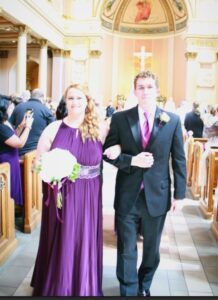 walking down the aisle